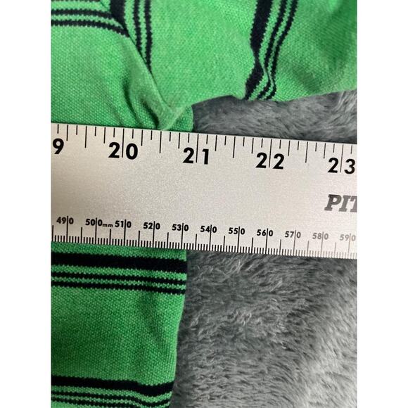 Chaps Men's Green Black Striped Short Sleeve Polo Shirt Size M - Picture 8 of 9